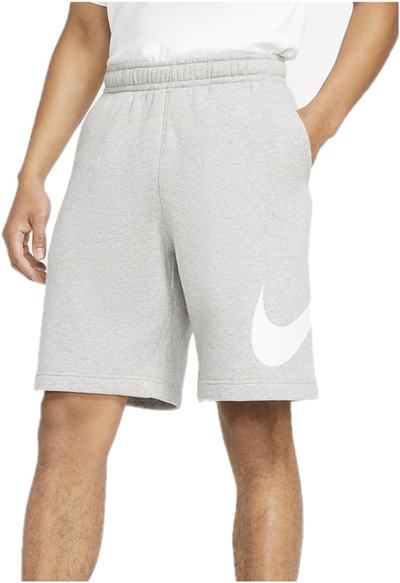 Shorce sportiv Nike Sportswear Club për meshkuj, gri, me logo të bardhë