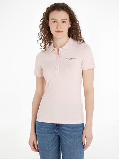 Maicë për femra Tommy Hilfiger Slim Fit, rozë