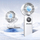 Ventilator dore portativ Awei F39 Fast Ice, me bateri që rikarikohet, i bardhë