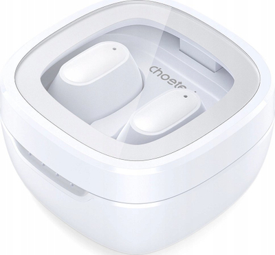 Kufje wireless Choetech MEMS TWS, Bluetooth 5.3, me kuti karikimi, të bardha