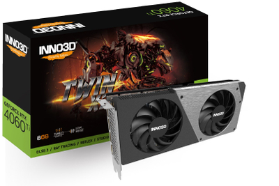 Kartë grafike Inno3D NVIDIA GeForce RTX 4060 Ti, 8 GB GDDR6
