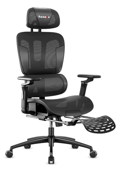 Karrige gaming Huzaro Combat 7.9, e rregullueshme, me mbështetje këmbësh, e zezë