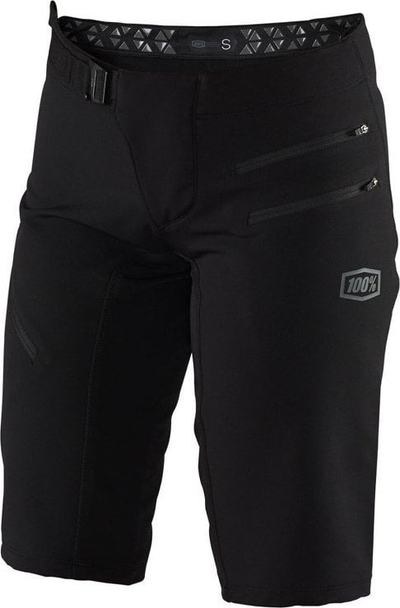 Shortse çiklizmi 100% Airmatic Womens, poliestër elastan, për MTB, të zeza M