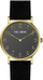 Orë dore për femra Paul Lorens PL20006A-1A2, mekanizëm quartz, rrip lëkure, e zezë