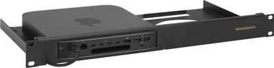 Kornizë rack Rackmount.it RM-AP-T1 për Apple Mac Mini, 1U 19", metal, e zezë