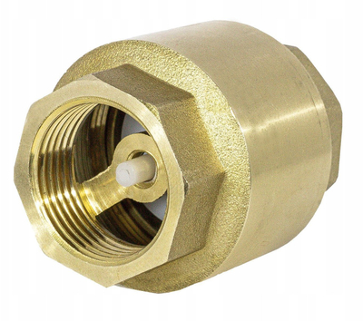 Valvul kontrolli Invena Brass, disk plastik, 1/2" DN15