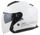 Helmetë moto Cassida Jet Tech 2.0 Solid, polikarbonat, vizor i gjatë, e bardhë e zezë gri