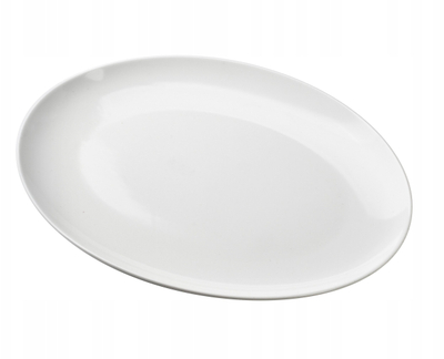 Pjatancë BASIC, porcelan, 30.5x22x2cm, e bardhë