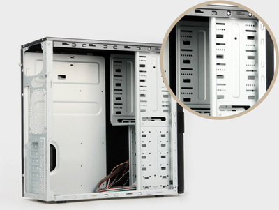 Kllapë për me montu disk 2.5", metal, për kasa desktop, ngjyrë e zezë