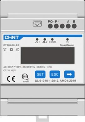 Matës energjie trefazor Chint DTSU666-20, 250A, smart, gri