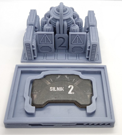 Aksesore loje tavoline Games Unplugged Nemesis 3D Engines, set me 3 motorë 3D, resin, gri