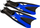 Rrema noti Waimea Webbed Adjustable Senior, nr. 42-47, blu me të zezë