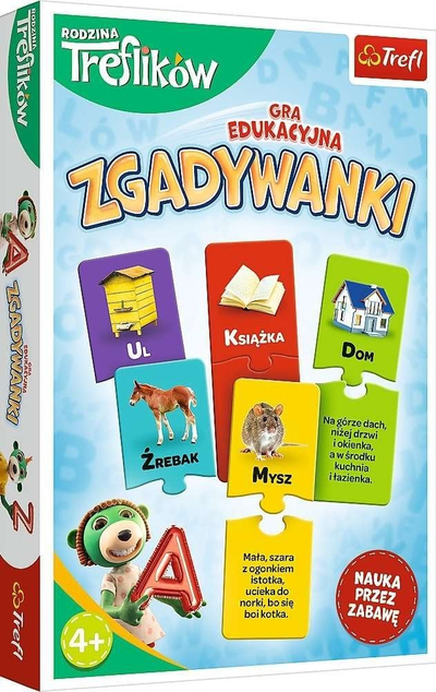 Loja edukative Trefl The Treflik Family Guessing Game, puzzle, për kalamaj