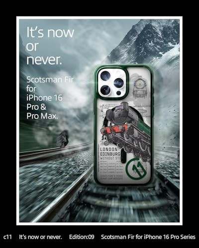 Mbrojtëse telefoni Spigen Ultra Hybrid C11 për iPhone 16 Pro, model C11 Scotsman Fir, transparente