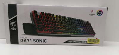 Tastierë gaming MSI Vigor GK71 Sonic, mekanike Sonic Red, RGB, e zezë