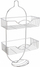 Shportë dushi Sourcing Bathroom Shower Caddy HIC-0443, 2 nivele, metal kromi, argjendtë