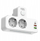 Shpërndarës energjie R-270SWS/CA, 2x Schuko, 3x USB A C, i bardhë