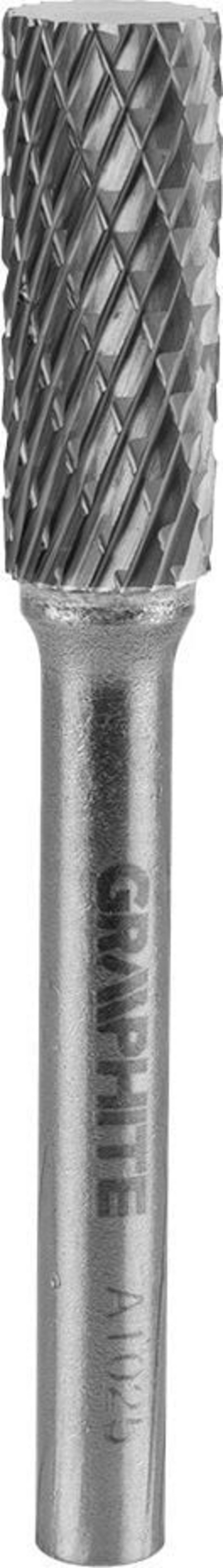 Freza cilindrike për metal Graphite 55H352, 10 x 25 mm, shank 6 x 45 mm, metalike