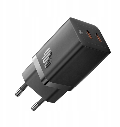 Karikues muri Baseus GaN5 Pro, 40W, 2xUSB C, i zi