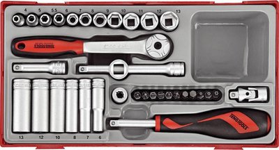 Set çelësash TENGTOOLS TT1435 03490109, 1.4'', 35 copë