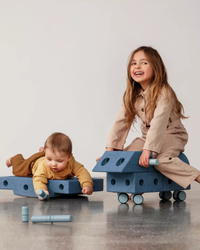 Set lojërash modular MODU Explorer, kreativ për fëmijë, 15 krijime, blu