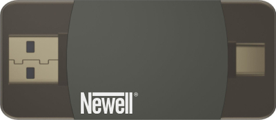 Hub OTG Newell 3 në 1, USB A edhe USB C, lexues SD edhe microSD, gri