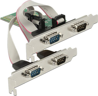 Kartë zgjerimi Delock PCIe 2.0 x1, 4x RS-232