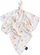 Pelenë bambuje Bocioland 0359 Bamboo Diaper, 75x75 cm, me alpaka, shumëngjyrëshe