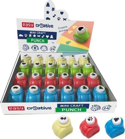 Set grushtash dekori EASY Mini Pattern, 24 copë, 8 forma, shumëngjyrësh