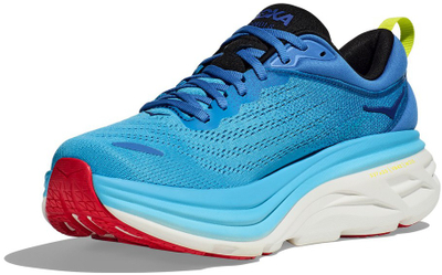 Atlete vrapimi Hoka Bondi 8 për meshkuj, tekstil, blu e ndezur