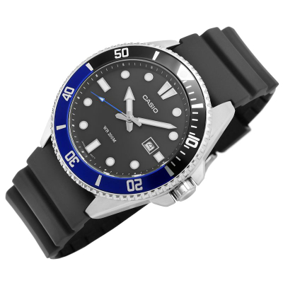 Orë dore Casio MDV-107-1A2VEF, për meshkuj, çelik inox, argjendi