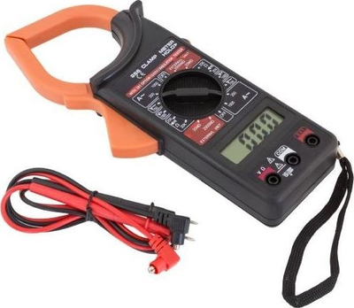 Multimetër klema DT266, dixhital, me ekran LCD, portokalli me të zezë