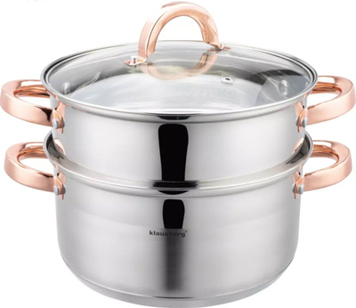 Tenxhere avulli Klausberg KB-7731, 3 kate, 4L, 22 cm, argjendtë