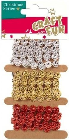 Shirit dekorativ Craft with Fun, ngjyra nga më të ndryshmet, 3 copë, 1 m