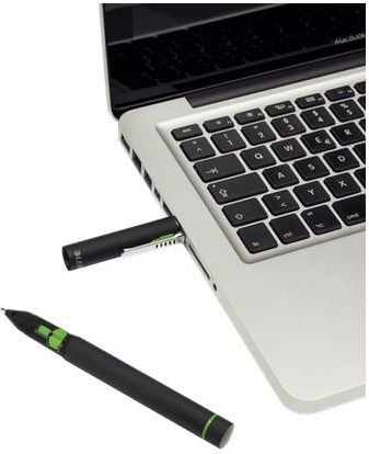 Prezenter stilolaps Leitz Pilot Complete Pro 2, lazer i kuq, USB pa tela, i zi