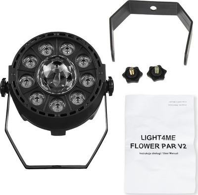 Projektor disko PAR LED RGB, DMX, efekte automatike, i zi