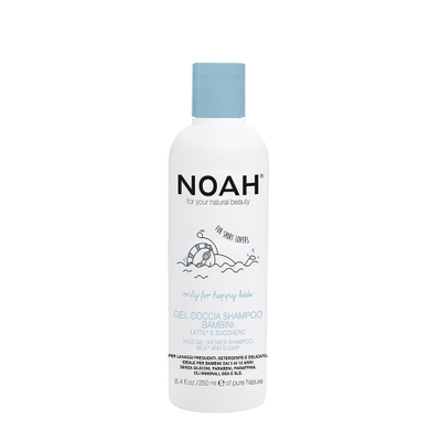 Xhel dushi dhe shampo për kalamajt Noah Kids Gel Shower Shampoo, 2 në 1, 250ml