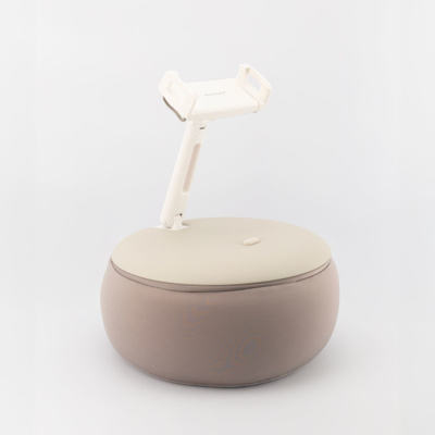 Држач за таблет RealPower PillowStand 1, со перница, во беж боја