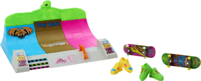 Set loje me fingerboard Hot Wheels Tony Hawk HQ Skatepark, 2 dërrasa, 2 palë këpucë, shumëngjyrësh