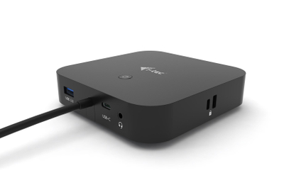 Stacion docking USB-C i-tec, me dy ekrane, 100W karikim Power Delivery, i zi