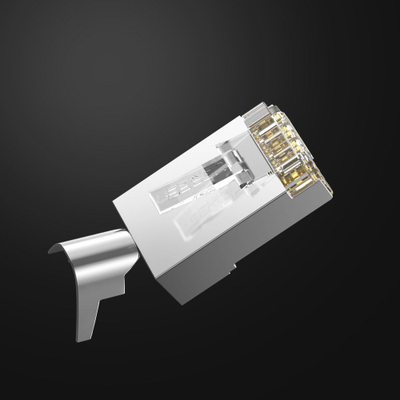 Konektor rrjeti Ugreen RJ45 8P8C, Cat 6A/7, set 10 copë, transparent