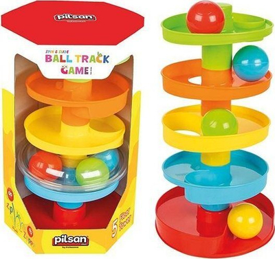Lodra rrëshqitëse me topa Ball Slide Game, për fëmijë 1+, plastike, shumëngjyrëshe