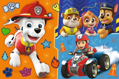 Puzzle XXL Trefl Paw Patrol, 15 pjesë, me dy anë, shumëngjyrësh