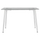 Tavolinë kuzhine Idealla HM8498.03, metal dhe xham, 120x70x75 cm, e bardhë mat