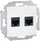Gniazdo komputerowe Simon 15 podwojne 2 x RJ45 biale (1591552-030)