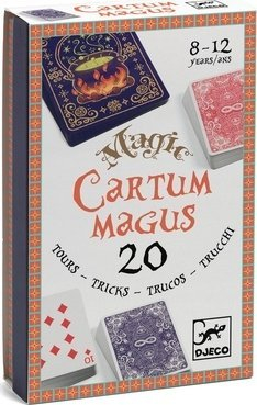 Сет за магија со карти Djeco Cartum Magus, 20 трикови, за деца 8–12 години, шарен