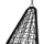 Karrige lëkundëse varëse MILLIE HM5996.02, metal ratan sintetik, 95x195 cm, e zezë
