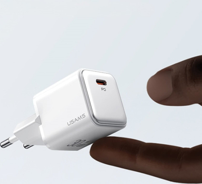 Karikues AC Usams US-CC186 X-Ron, 1x USB-C PD 30W, Fast Charging, vjollcë