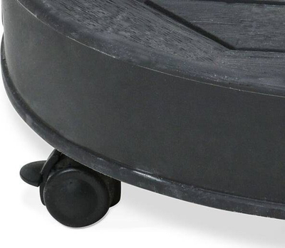 Bazë rrethore për çadër dielli EDA, beton, 27kg, gri