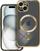 Këllëf telefoni Electro Mag Silicone për iPhone 15, MagSafe, transparend gold